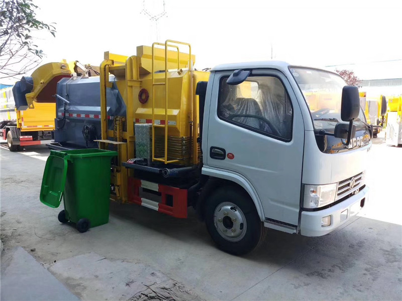 國(guó)六東風(fēng)多利卡垃圾車(chē)液壓系統(tǒng)控制提升機(jī)上升+下降+自卸作業(yè)